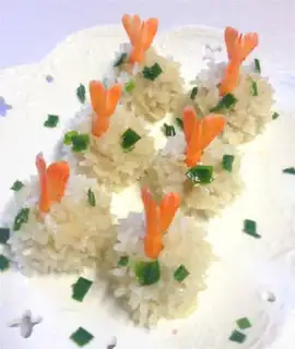 Make Shrimp rice round step 13