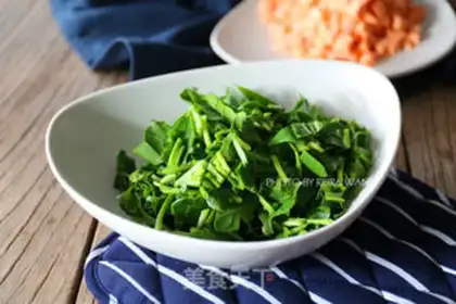 Make The sweet potato spinach rice step 2