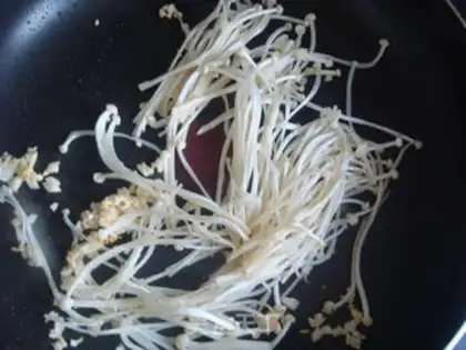 Make Wheat and golden mushrooms step 5