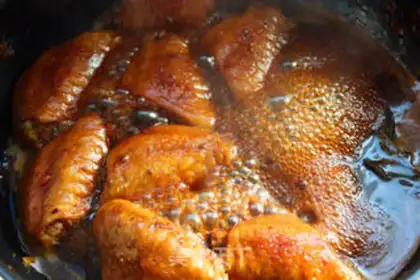 Make Red chicken wings step 7