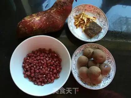 Make Chan Pi Cui round red bean soup step 0