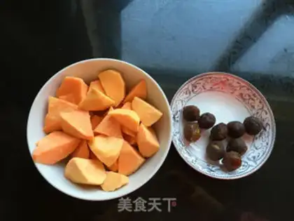 Make Chan Pi Cui round red bean soup step 2