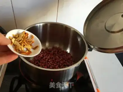 Make Chan Pi Cui round red bean soup step 3