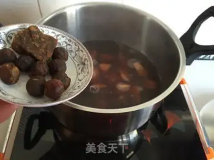 Make Chan Pi Cui round red bean soup step 6