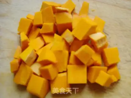 Make Pumpkin makes porridge step 1