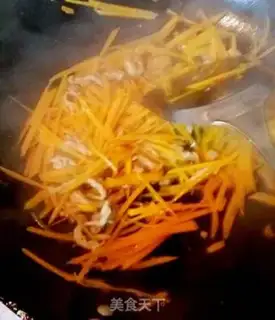 Make Pumpkin fried meat step 4