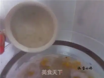 Make Banana rice congee step 6