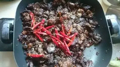 Make Spicy beef step 7