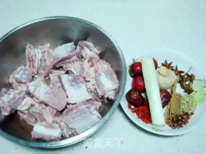 Make The radish ribs feed the soup step 0