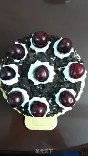 Make Eight inches of black forest cake step 10
