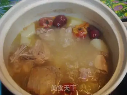 Make The radish ribs feed the soup step 7