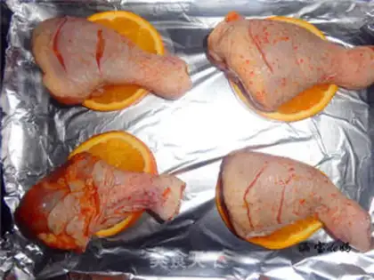 Make Orange roast chicken leg step 6