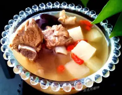 Make The radish ribs feed the soup step 14