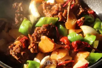 Make Xinjiang is a big chicken step 8
