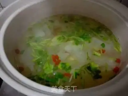 Make Seameat melon soup step 4