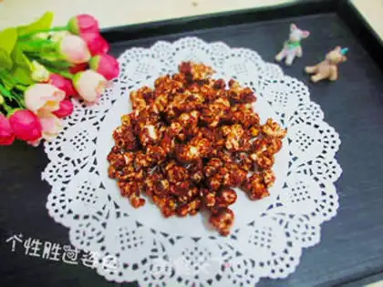 Make Chocolate popcorn step 7