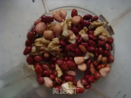 Make Red bean pecan for porridge step 1
