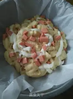 Make Hand toe toe with ham and bread step 8