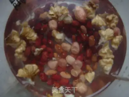 Make Red bean pecan for porridge step 2