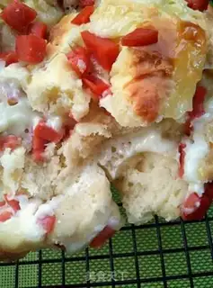 Make Hand toe toe with ham and bread step 10