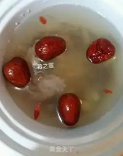 Make Red bean bean bean soup step 4