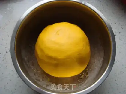 Make Pumpkin sesame rice cake step 5