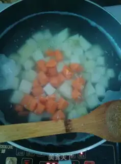 Make Cream rice step 2