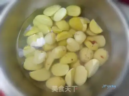 Make Potato burn ribs step 1