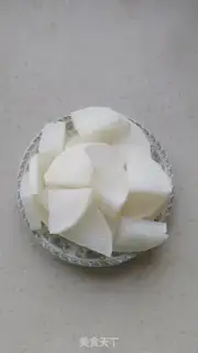 Make The radish blackfish step 1