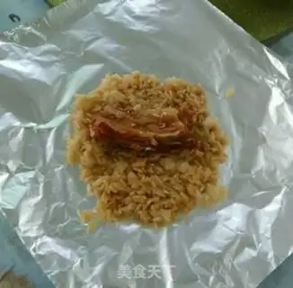 Make Tin paper and rice bones step 4