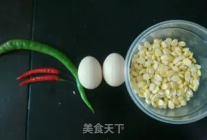 Make Corn eggs step 0