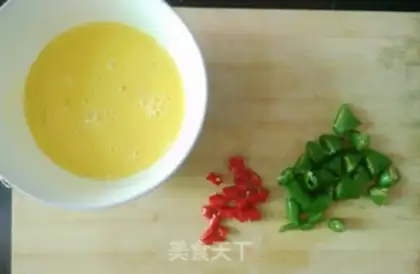 Make Corn eggs step 1