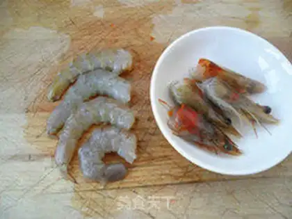 Make Shrimp congee step 1