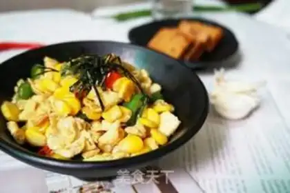 Make Corn eggs step 9