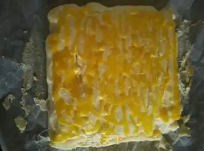 Make No oil, no water, no gold cake step 12