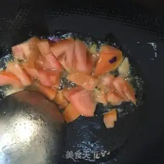 Make Tomato roll tofu step 1