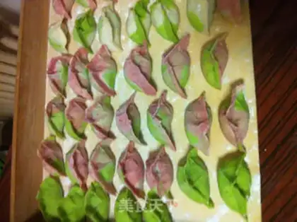 Make Three-colour dumplings step 9