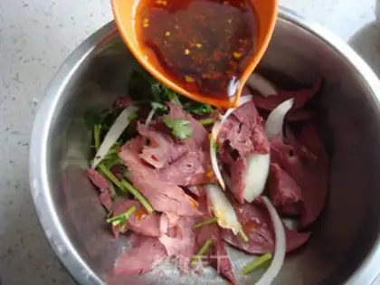Make Spicy pig lungs step 3