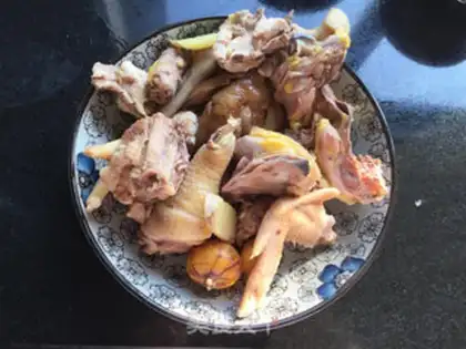 Make Corn mountain hen soup step 0