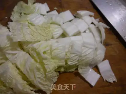Make Curry cabbage, three-year-old cake step 1