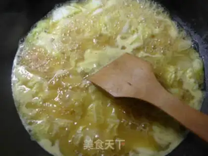 Make Curry cabbage, three-year-old cake step 4
