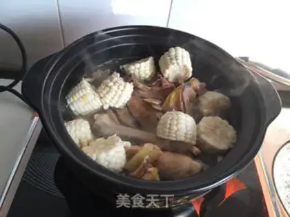 Make Corn mountain hen soup step 5