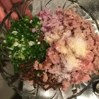 Make Plum meat buns step 2