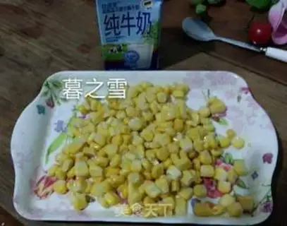 Make Milky corn juice step 1