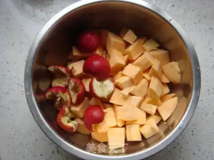 Make Potato Mountain water step 1