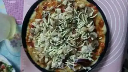 Make Chicken pizza step 9