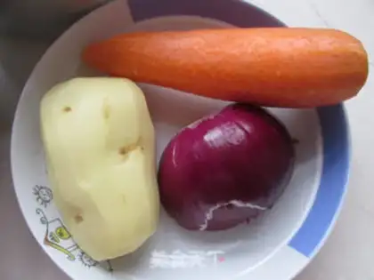 Make curry rice step 1