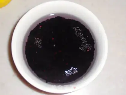 Make Mango coconut juice, black rice step 0