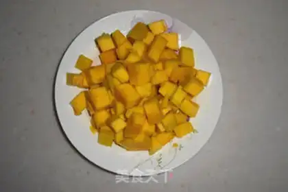 Make Mango coconut juice, black rice step 1