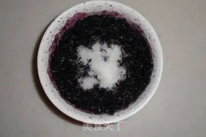 Make Mango coconut juice, black rice step 2